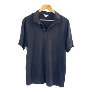 James Perse Charcoal Polo Shirt